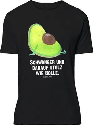 Produktbild von Mr. & Mrs. Panda Größe M T-Shirt Avocado Schwangerschaft - Schwarz - Geschenk, mit Spruch, Shirt, Geburt, Tshirt, Liebe, Herren, Baby