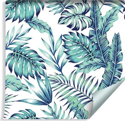 Obrázok produktu pre 10m VLIES WALLPAPER Roll Painted Jungle Leaves NATURE XXL