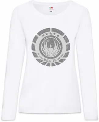 Produktbild von Urban Backwoods BSG75 Patch, Damen Langarmshirt, Farbe: Weiß, Größe: M