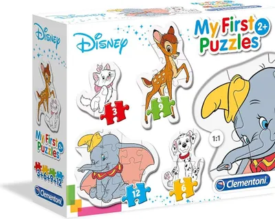 Zdjęcie produktu dla Clementoni - Puzzle Disney Przyjaciele Zwierząt Moja Pierwsza Układanka 3-12 elementów