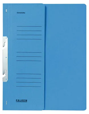 Produktbild von FALKEN 50x Einhakhefter aus Recycling-Karton für DIN A4 blau