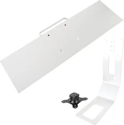 Produktbild von Computerständer aus Aluminiumlegierung mit integrierter Bildschirm- und Tastaturhalterung für den Einsatz im Büro oder Haushalt