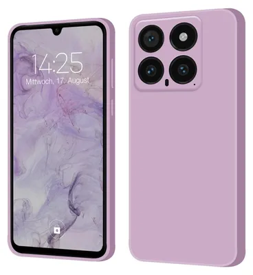 Produktbild von Hülle für Xiaomi 14 Case Cover Bumper Smartphone Softgrip Schutzhülle Farbe: Lila
