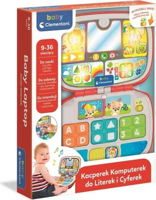 Zdjęcie produktu dla Komputer edukacyjny dla dzieci Kacperek z efektami dźwiękowymi i świetlnymi