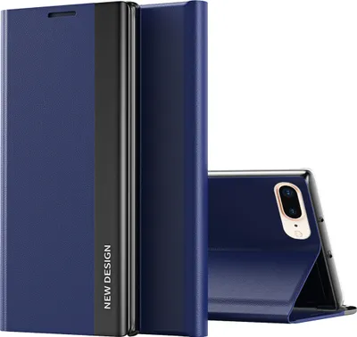 Obrázek produktu pro iPhone 8 Plus Pouzdro, MagnetickéPolyuretanKožené Pouzdro s Funkcí Stojánku pro iPhone 7 Plus / 8 Plus Námořnická modrá