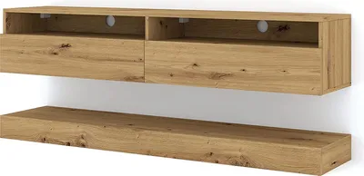 Obrázek produktu pro TV Lowboard Duo 160 cm závěsný dub Artisan bez osvětlení