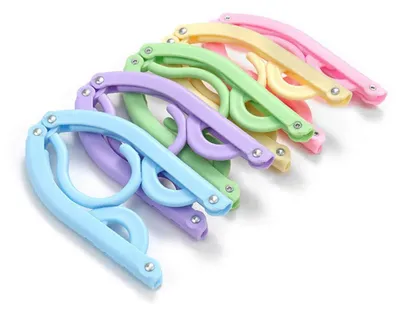 Productafbeelding van Solidchoice - 10 Stuks Vouwbare Reis Hangers voor Kleding