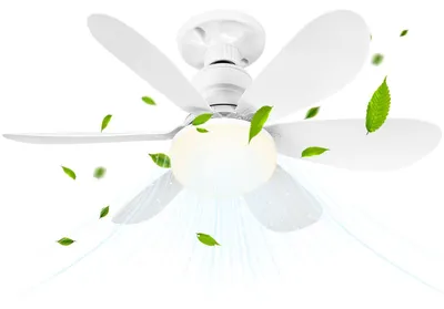 LED-Deckenventilator mit Licht, 40 W, dimmbar, 6 Flügel, Fernbedienung