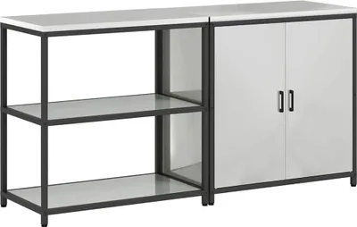 Immagine prodotto di vidaXL Set di contenitori per la cucina HATTEM, 2 pezzi, argento