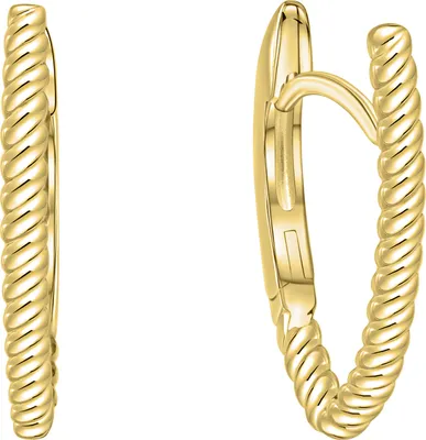Produktbild von V Klappcreolen 375/- Gold 1,7cm gelb 371310900-2