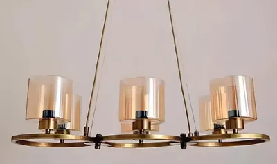 Zdjęcie produktu dla Lampa sufitowa wisząca piękny nowoczesny salon szkło nowy