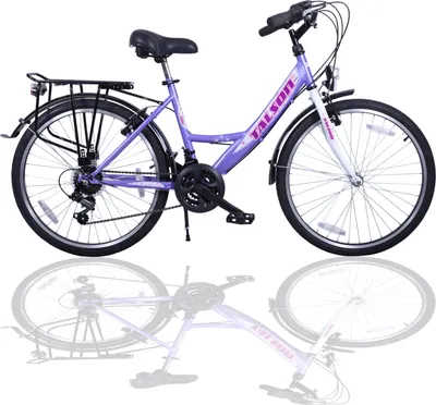 Produktbild von 24 Zoll Fahrrad Shimano 21 Gang Mädchenfahrrad Lila mit Beleuchtung 790