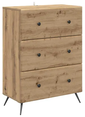 Produktbild von vidaXL Schubladenschrank 66 x 34,5 x 90 cm Holzwerkstoff Artisan-Eiche