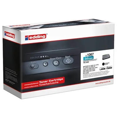 Produktbild von edding EDD-1067  schwarz Toner kompatibel zu brother TN-3480