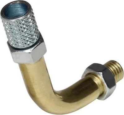 Zdjęcie produktu dla Przewód gazu, łuk rurowy (90°/M6x0,75) ze śrubą regulacyjną do gaźnika Bing (typ 55-191) - Citomerx