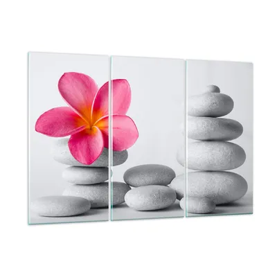 Produktbild von Bilder auf glas - Spa buddhismus ruhig blume - 165x110cm - Glasbilder - Wandbilder - Kunstdruck - zum Aufhängen bereit - Wanddekoration aus Glas - Glas Bilder - Wandbild auf Glas - GCE165x110-2304