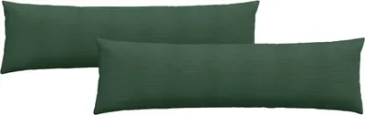 Immagine prodotto di vidaXL Cuscino per divano 2 pezzi verde scuro 145 x 40 cm tessuto a coste