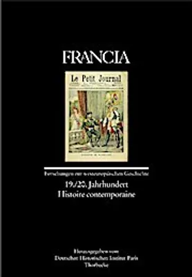 Produktbild von Francia 34/3. 19./20. Jahrhundert - Histoire contemporaine