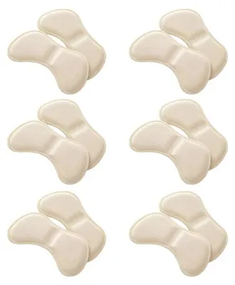 Produktbild von Fersenpolster für Schuhe - Weiche selbstklebende Fersenschützer - 6 Paar - Baumwolle - Beige - Stoßdämpfend
