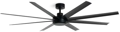 Produktbild von Deckenventilator ohne Licht Lautlos DC Hidra Schwarz Fernbedienung Groß (über 20 m²) 165 cm Schwarz