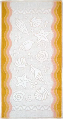 Zdjęcie produktu dla Ręcznik kąpielowy Greno Flora Ocean 70x140 żółty