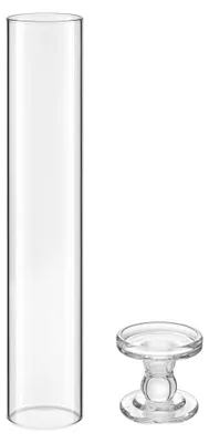 Produktbild von Kandelaar-Set aus Glaszylindern – 24 Stück, 60 x 390 mm – Aus Borosilikatglas, transparent