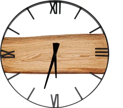 Wanduhr Holz Metall, Wanduhr Industrial Design,