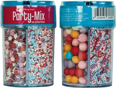 Produktbild von 4fach-Streuer Party Mix - Torten-Streudekor