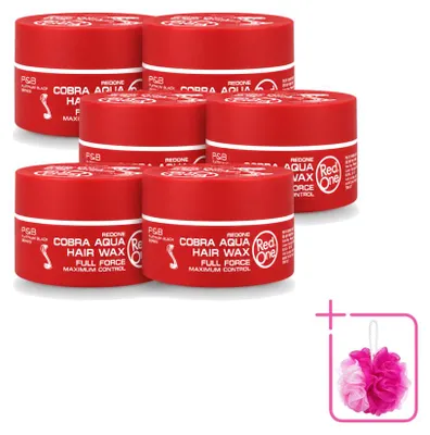 Immagine prodotto di 6 x Cera modellante per capelli Red One Cobra Aqua - Massima tenuta - 150 ml - Confezione risparmio - 6 pezzi