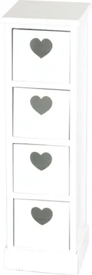 Obrázok produktu pre Skriňa "HEART" | Mahagónové drevo, 2 ratanové koše | Komoda do kúpeľne