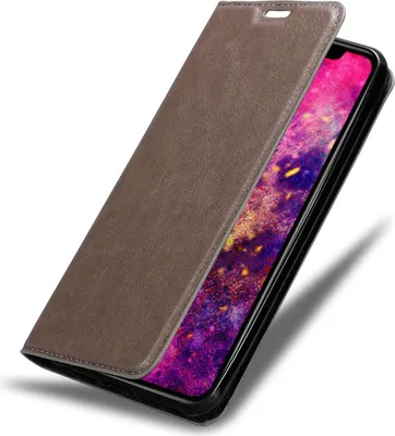Produktbild von Cadorabo Hülle für Apple iPhone 12 PRO MAX Schutz Hülle in Braun Handyhülle Etui Case Cover Magnetverschluss