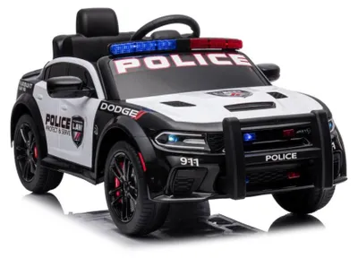 Produktbild von ﻿ Battery-powered car Dodge Charger Police White and Black