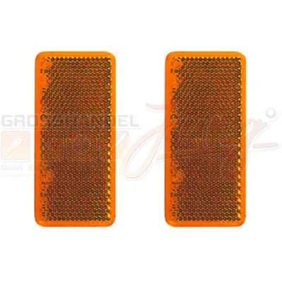 Immagine prodotto di Riflettore 95x38mm arancione autoadesivo 2 pezzi