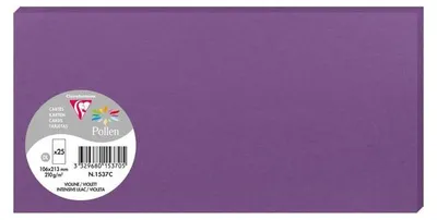 Produktbild von Clairefontaine 1537C, Standard-Grußkarte, Violett, 210 g/m², 213 mm, 106 mm, Frankreich
