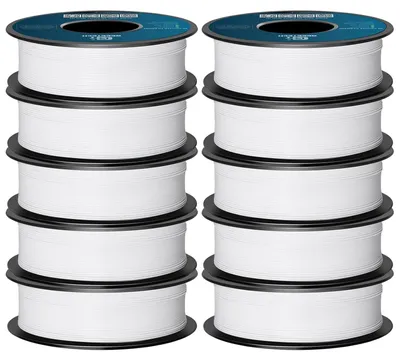 Produktbild von GEEETECH PLA Filament Weiß, 10x1kg Spule für 3d Drucker