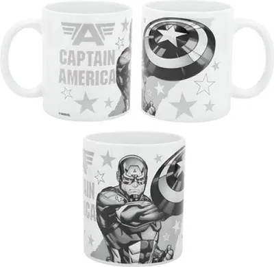 Produktbild von Marvel Avengers Captain America Kaffeetasse Teetasse Tasse Geschenkidee 330 ml