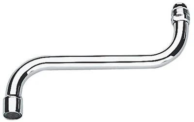 Produktbild von Grohe S-Rohrauslauf 13052/13051 für Wandbatterie, Chrom