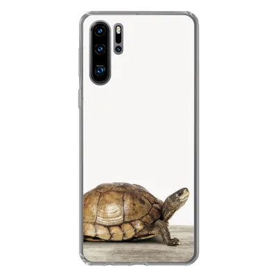 Produktbild von MuchoWow® Handyhülle Schutzhülle Hülle für Huawei P30 Pro Schildkröte - Junge - Tiere - Kinder - Mädchen Silikon Softcase Handy Hülle - Schutzdeckel