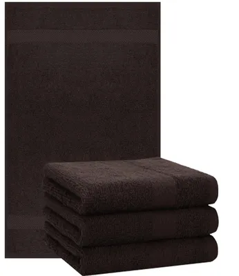 Produktbild von Betz 4 Stück Handtücher 50x100 cm PREMIUM 100% Baumwolle Farbe: dunkelbraun