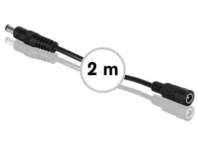 Immagine prodotto di Cavo prolunga alimentazione CC con spina maschio-femmina - 2 M - Nero