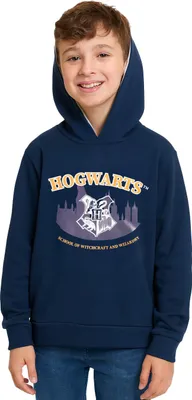 Produktbild von Harry Potter Hoodie für Jungen - Hogwarts Kinder Kapuzenpullover Pullover mit Kapuze Sweatshirt Blau 98-104