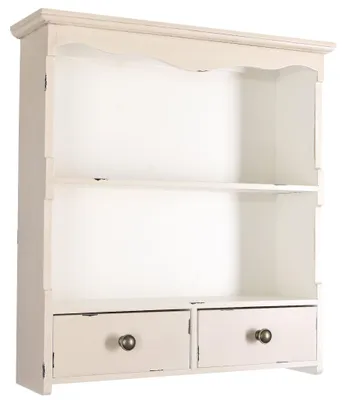 Produktbild von Wandregal Küchenregal Wandschrank Creme Regal Holzregal Vintage