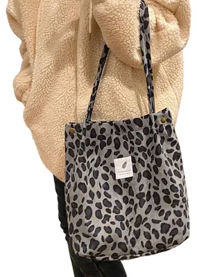 Produktbild von Arbeitstaschen für Damen, Umhängetasche, Cord-Tragetasche für Damen, Schultertasche aus Canvas mit Innentasche