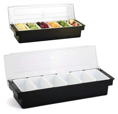 Produktbild von Aufbewahrungsbox mit 6 Fächern - Schwarz