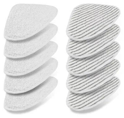 10er Set Ersatz-Moppbezüge Mikrofaser 32,5x24 cm für Dampfreiniger