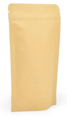 Standbodenbeutel Kraftpapier 100 Stück 110x185x30 mm