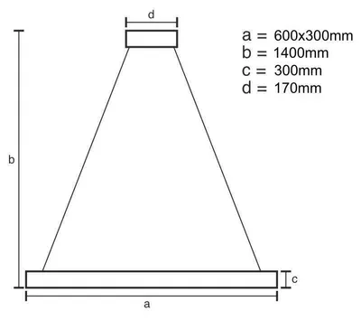 Image de Luminiare LED en cristal avec télécommande, 80W - J6308/C