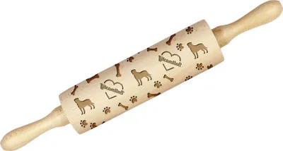 Produktbild von Bullmastiff - Nudelholz mit Hund, Verzieren von Keksen mit einem Nudelholz in Mustern, Geschenk für den Keramiker der Marke Art-Dog