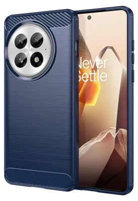 Produktbild von Für OnePlus 13 Carbon Brushed Design Textur TPU Handy Hülle Case Cover Blau