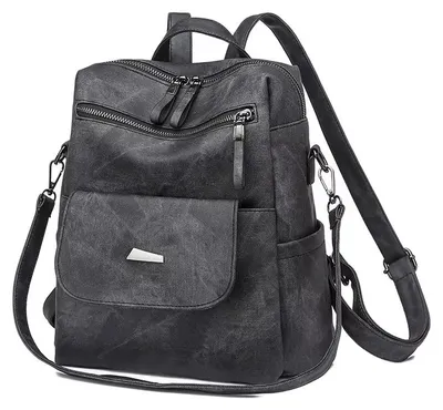 Obrázek produktu pro Dámský městský batoh černý elegantní prostorný A4